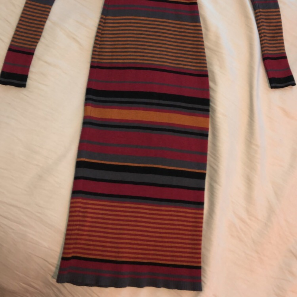 Striped midi dress - Picture 2 of 2